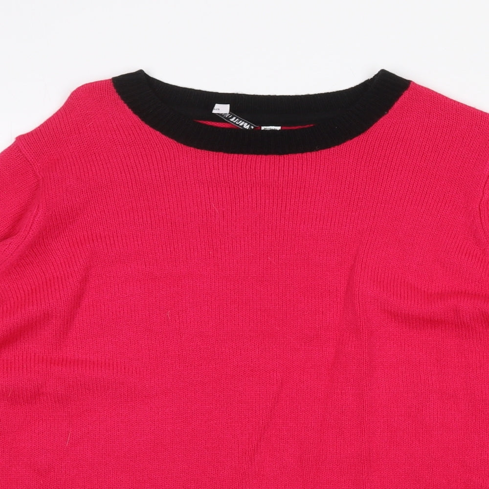 Womens UK Size S Capsule Pink Pullover Jumper
