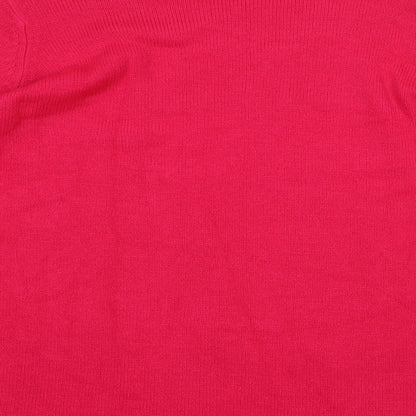 Womens UK Size S Capsule Pink Pullover Jumper