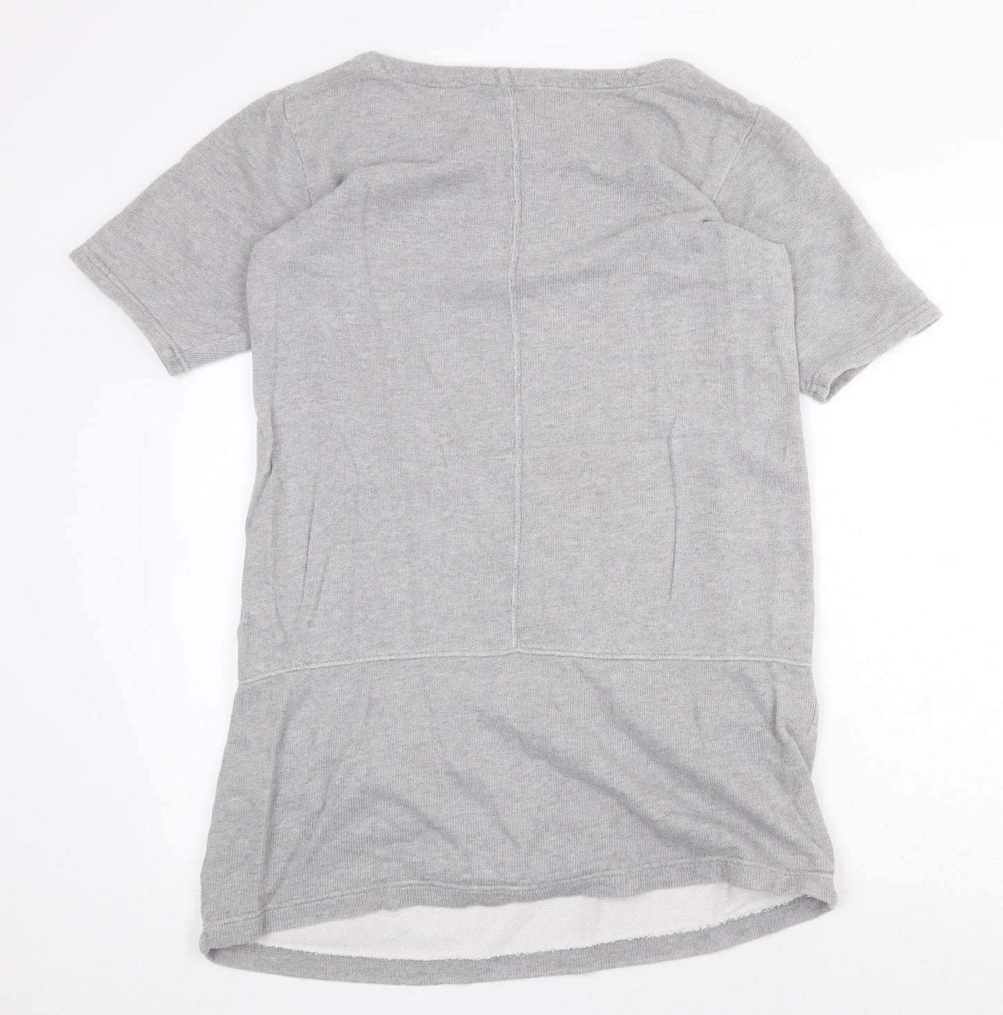 G.H. Bass & Co. Womens Grey 100% Cotton Shift Size M Boat Neck Pullover