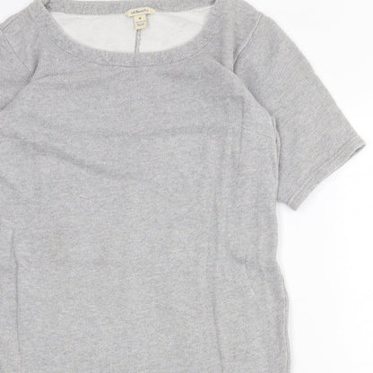 G.H. Bass & Co. Womens Grey 100% Cotton Shift Size M Boat Neck Pullover