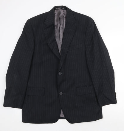 Mens UK Size 40 Daniel Grahame Regular Black Suit Jacket