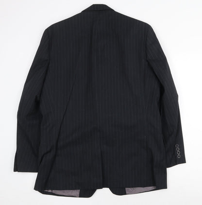 Mens UK Size 40 Daniel Grahame Regular Black Suit Jacket