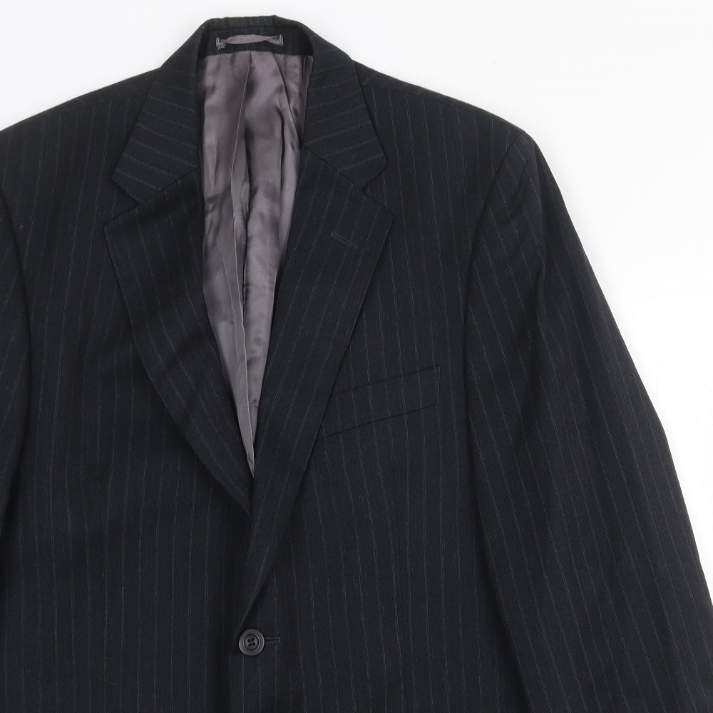 Mens UK Size 40 Daniel Grahame Regular Black Suit Jacket