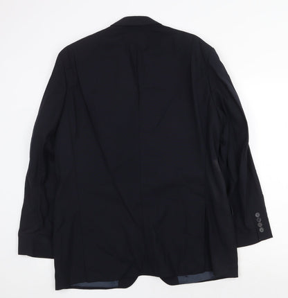 Mens UK Size 40 Marks and Spencer Regular Blue Suit Jacket