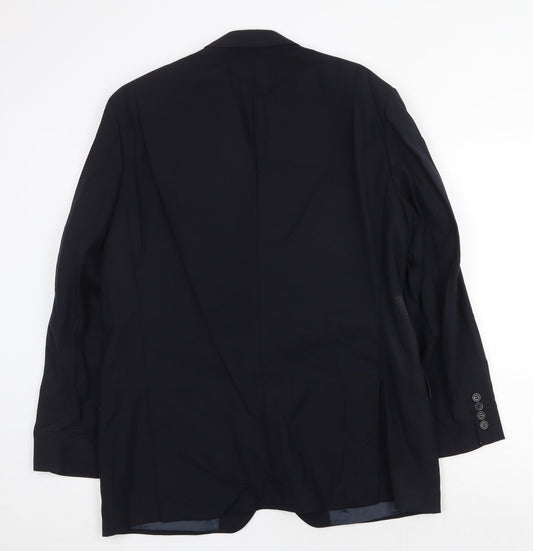 Mens UK Size 40 Marks and Spencer Regular Blue Suit Jacket