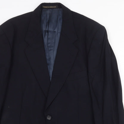 Mens UK Size 40 Marks and Spencer Regular Blue Suit Jacket