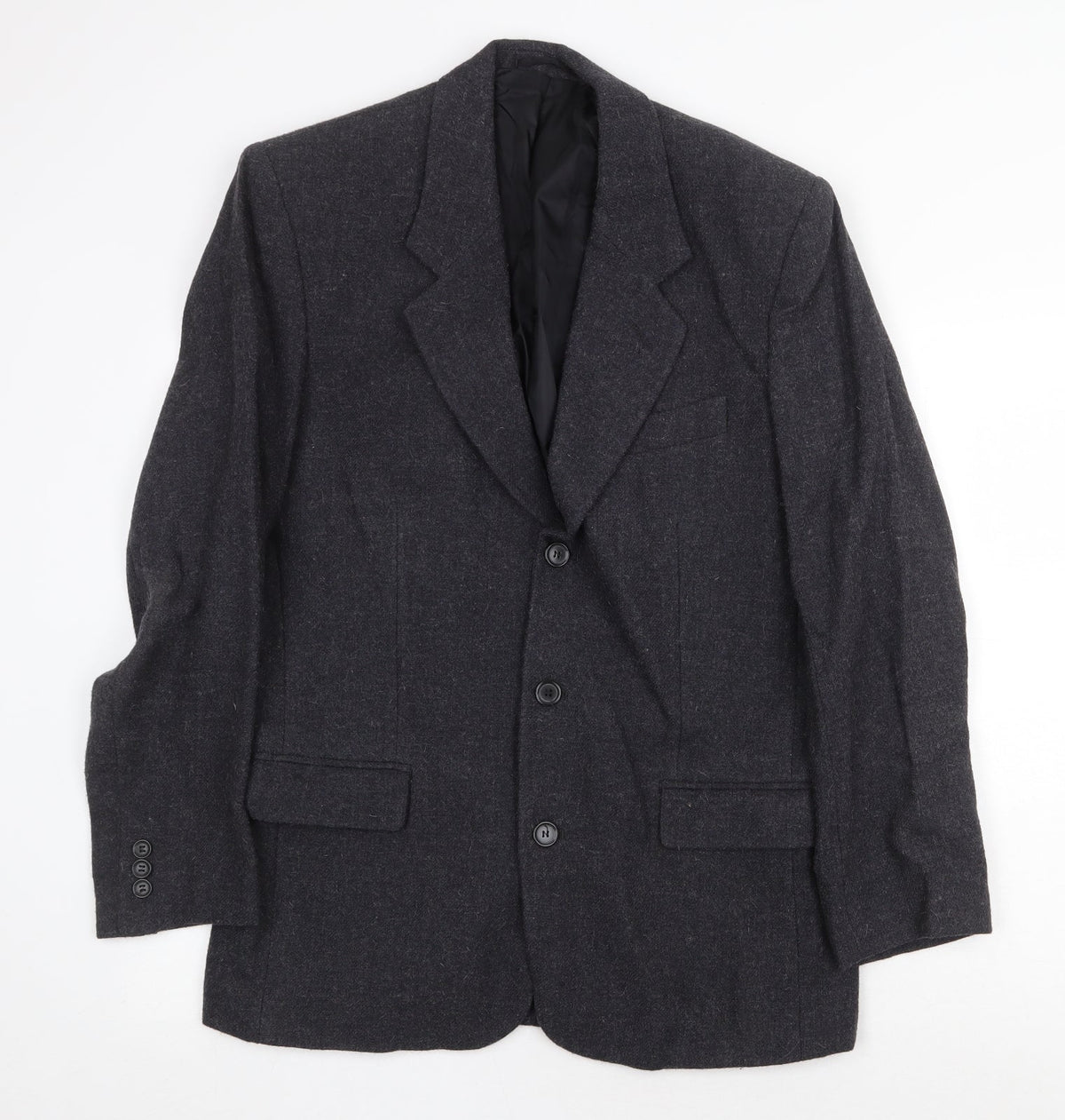 Classics Clothing Mens Grey Wool Jacket Suit Jacket Size 38 Regular