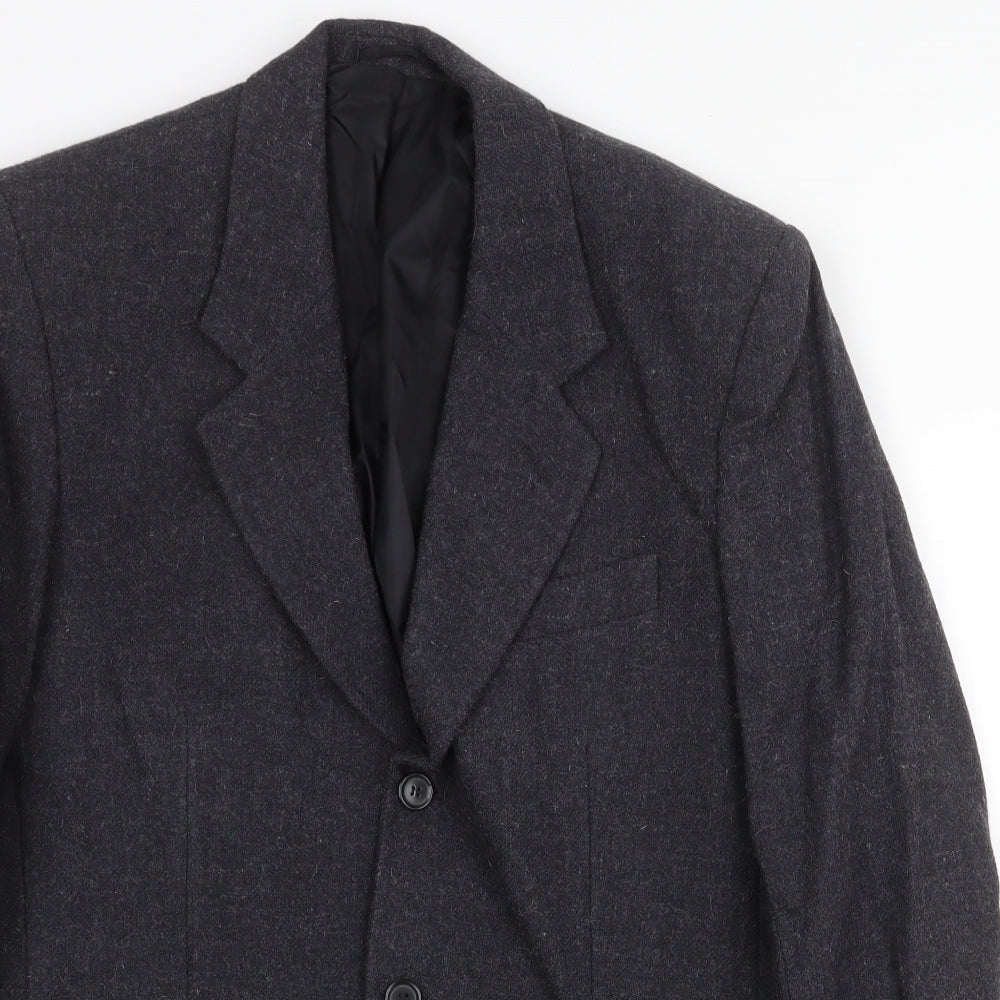 Classics Clothing Mens Grey Wool Jacket Suit Jacket Size 38 Regular