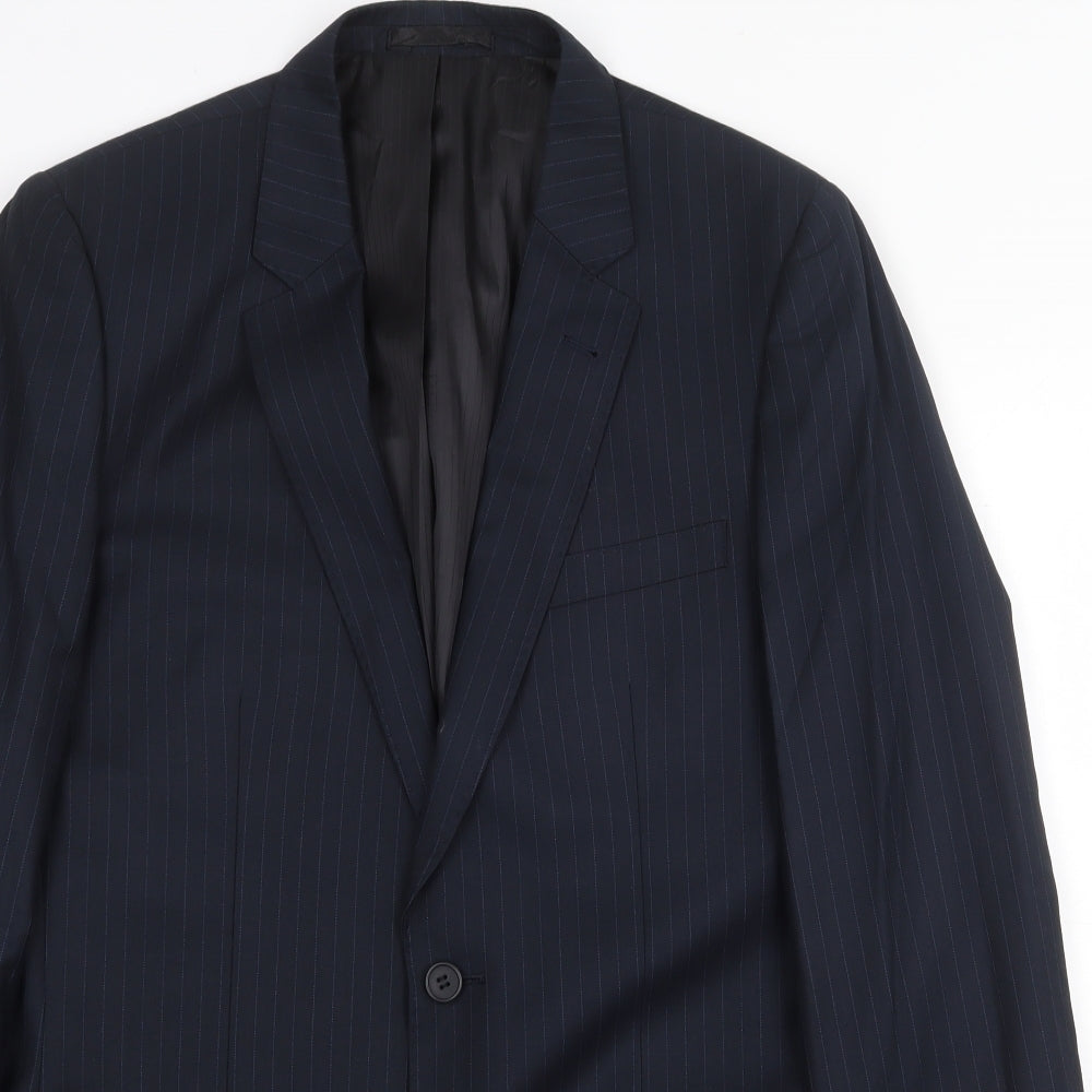 Mens UK Size 38 Butler & Webb Regular Blue Suit Jacket