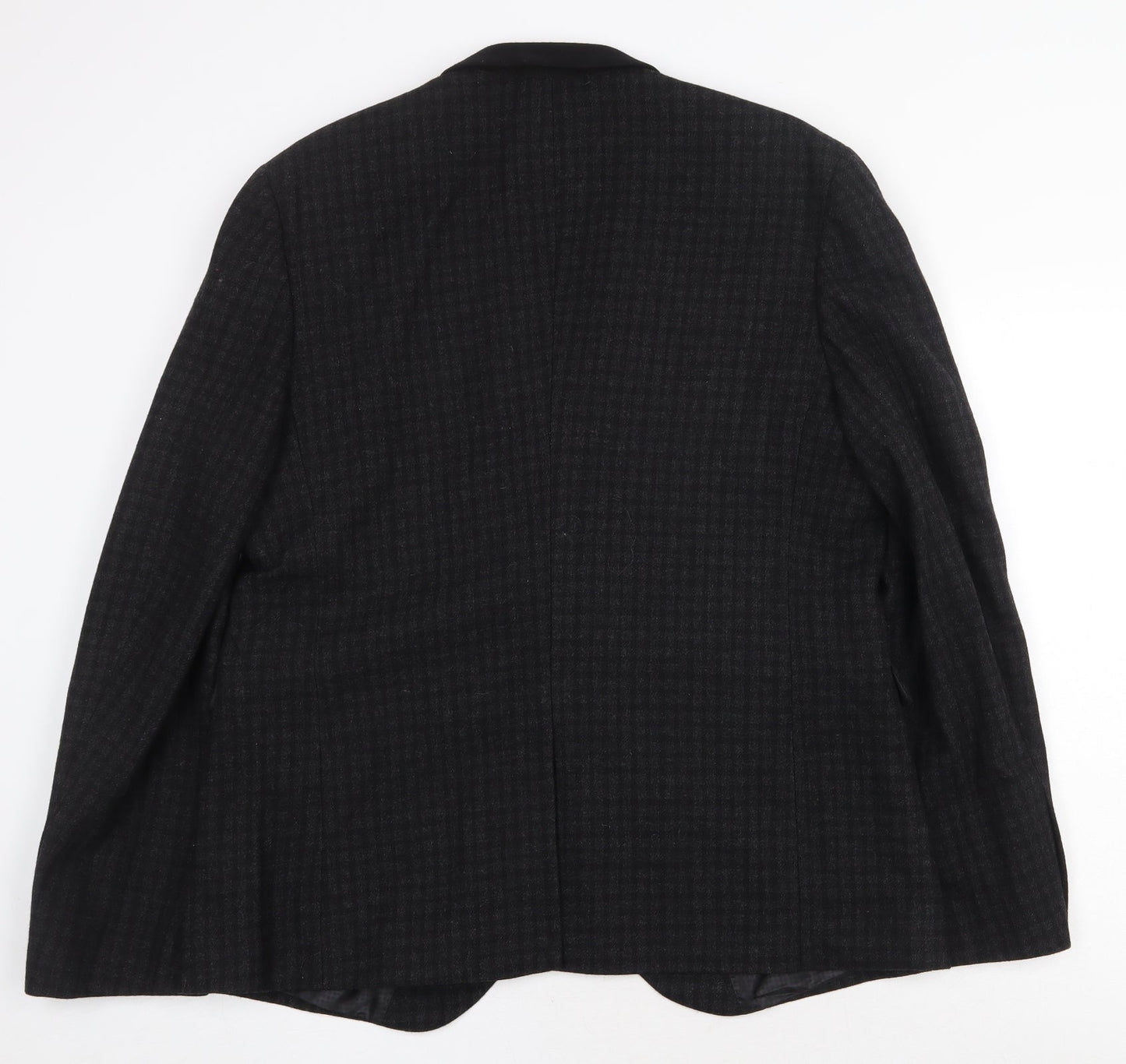 Mens UK Size 2XL Cedar Wood State Regular Black Suit Jacket