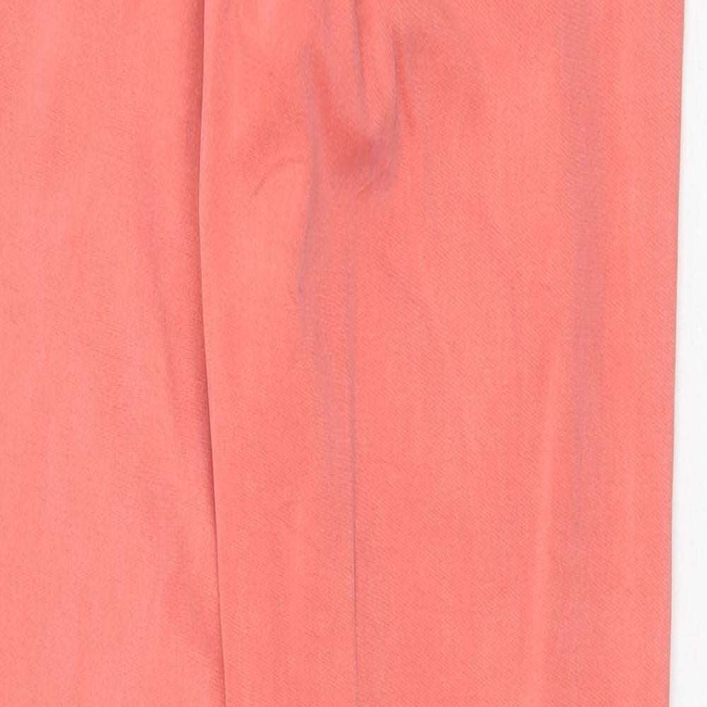 Zara Womens Pink Cotton Skinny Jeans Size 6 Regular Zip