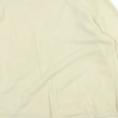 Womens UK Size S Carolyn Taylor Yellow Cardigan Jumper