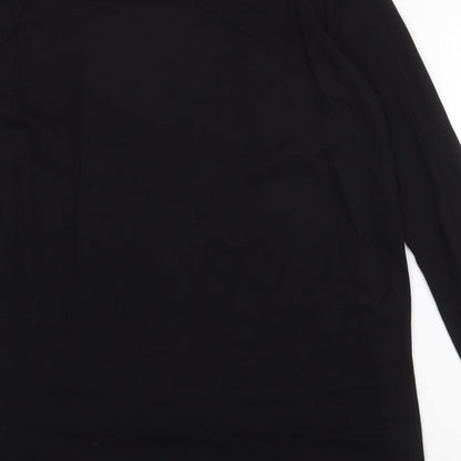 FOREVER 21 Womens Black Cotton Shift Size M Scoop Neck Pullover