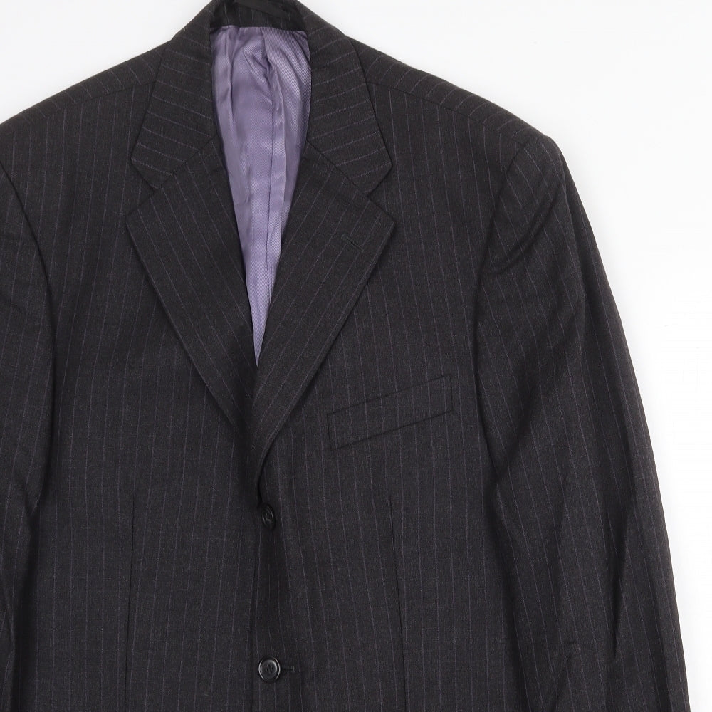 Mens UK Size 40 West Brook Regular Grey Suit Jacket