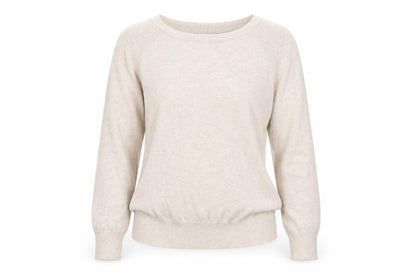 Womens UK Size 12 Red Herring Beige Pullover Jumper