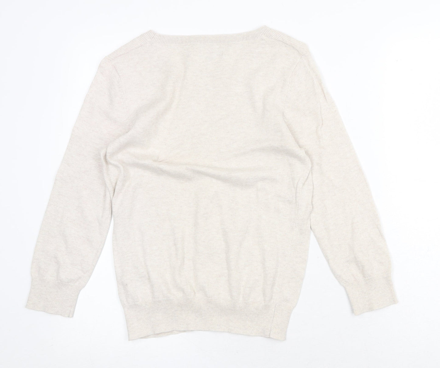 Womens UK Size 12 Red Herring Beige Pullover Jumper