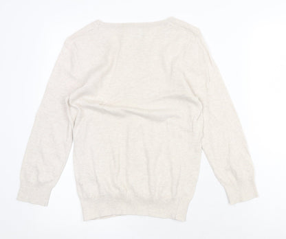 Womens UK Size 12 Red Herring Beige Pullover Jumper