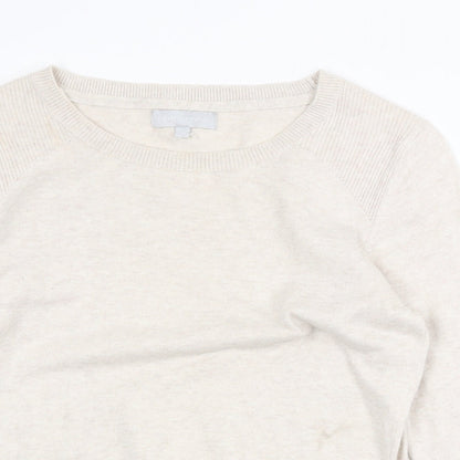 Womens UK Size 12 Red Herring Beige Pullover Jumper