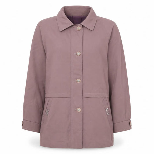 A.V.V Fashion Womens Purple Overcoat Coat Size 16 Buckle