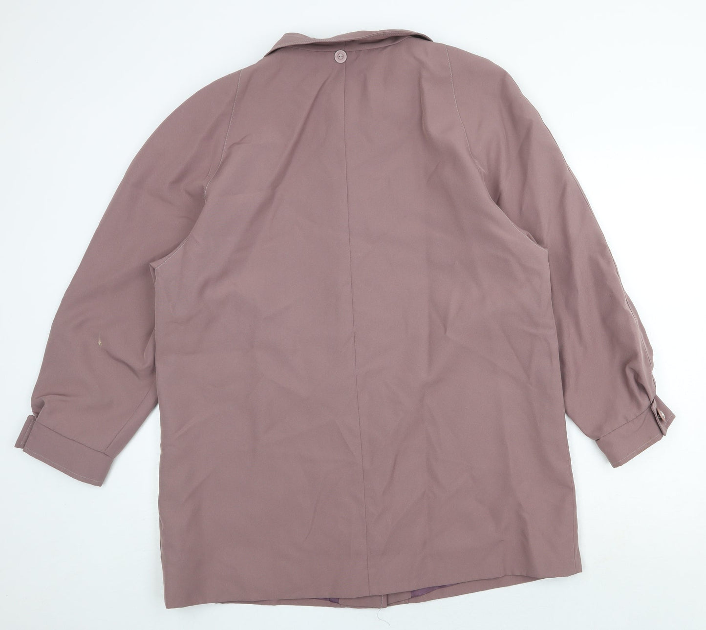 A.V.V Fashion Womens Purple Overcoat Coat Size 16 Buckle