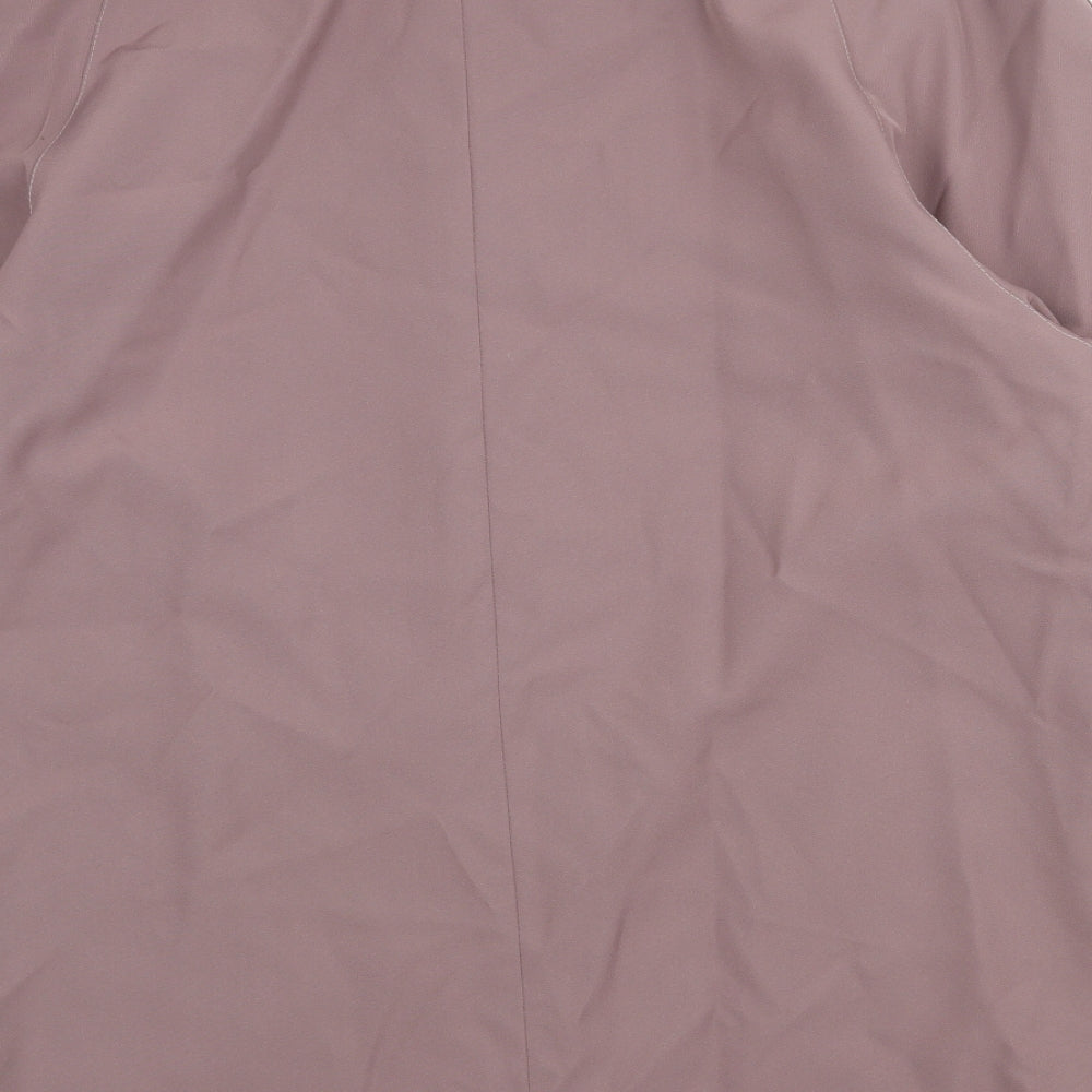 A.V.V Fashion Womens Purple Overcoat Coat Size 16 Buckle
