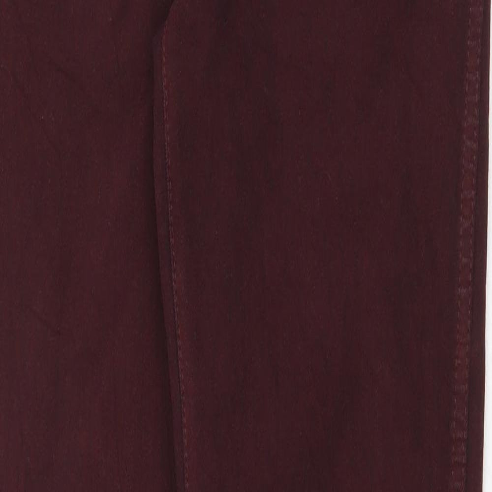Womens UK Size 28 in Dr. Denim Regular Fit Straight Red Jeans