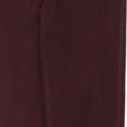 Womens UK Size 28 in Dr. Denim Regular Fit Straight Red Jeans