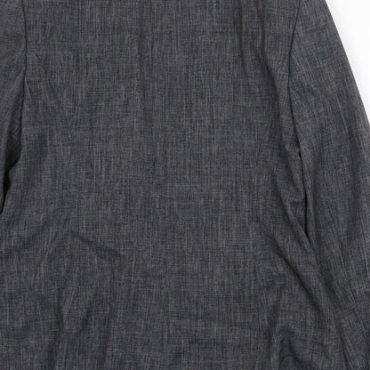 Papaya Womens Grey Jacket Blazer Size 12 Button