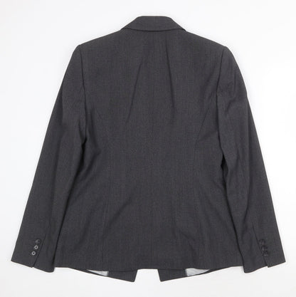 Womens UK Size 12 Marks and Spencer Regular Grey Blazer