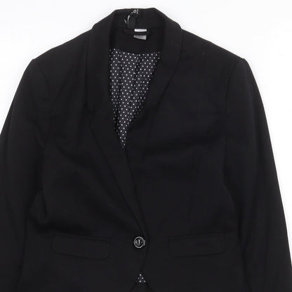 Womens UK Size 8 H&M Black Jacket