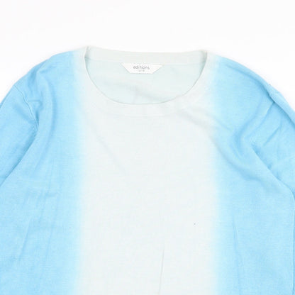 Womens UK Size 12 Editions Blue Pullover Jumper