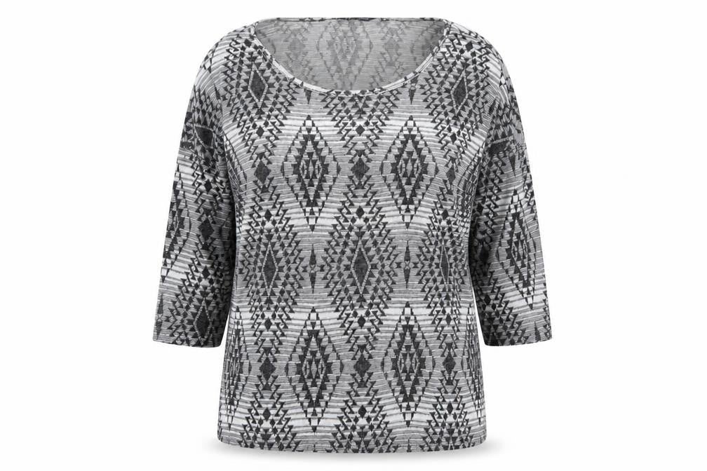 Womens UK Size 8 New Look Grey Basic T-Shirt