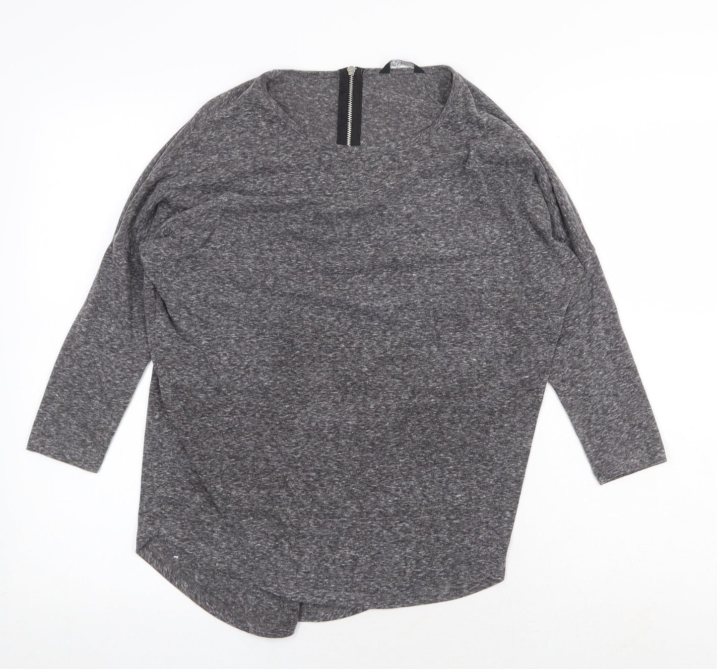 Womens UK Size 6 Select Grey Basic T-Shirt