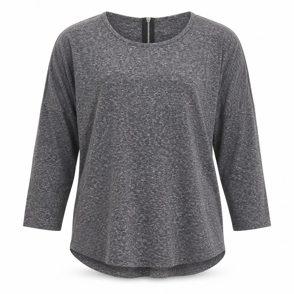 Womens UK Size 6 Select Grey Basic T-Shirt