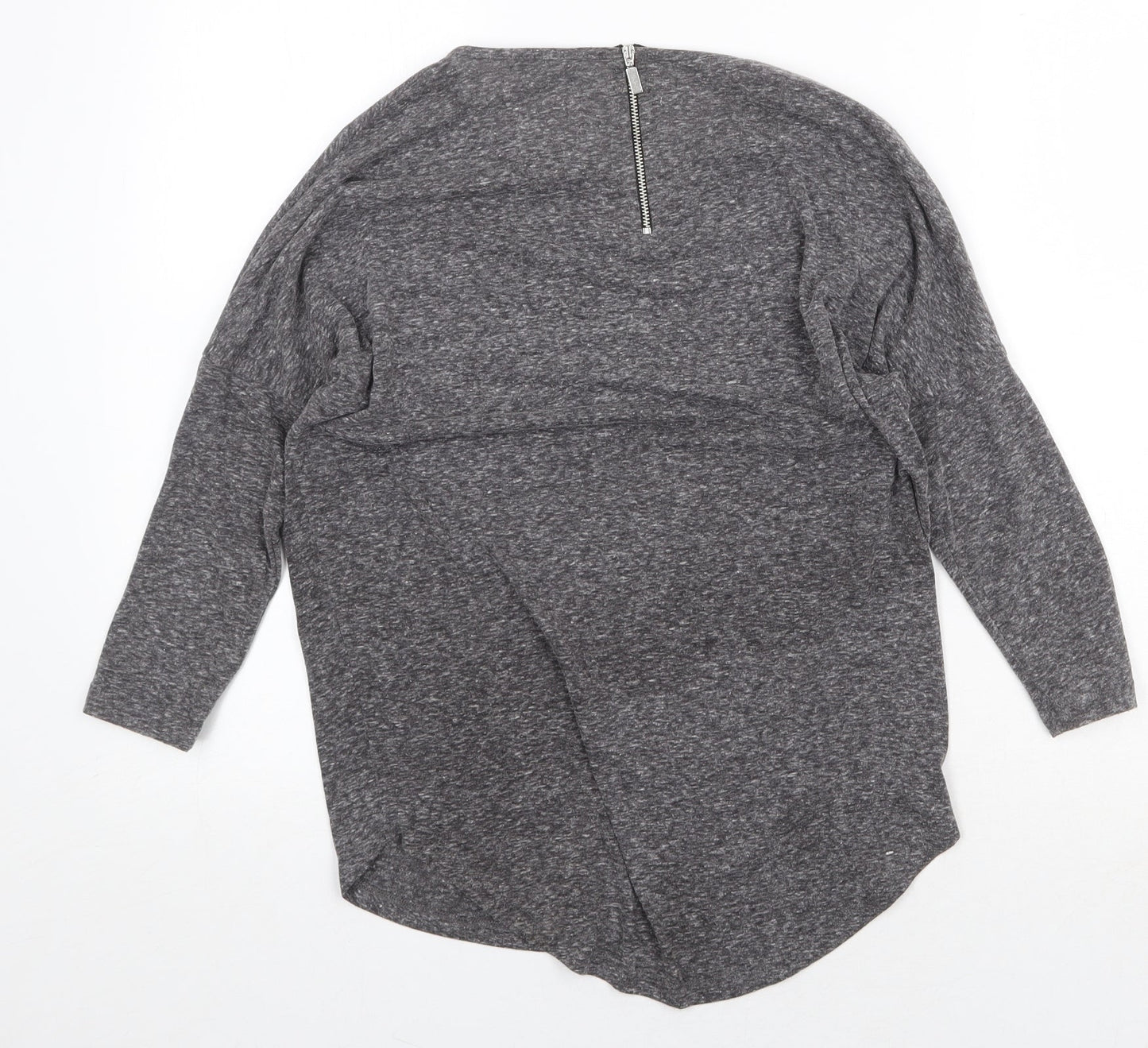 Womens UK Size 6 Select Grey Basic T-Shirt