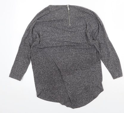 Womens UK Size 6 Select Grey Basic T-Shirt