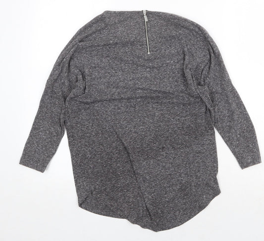 Womens UK Size 6 Select Grey Basic T-Shirt