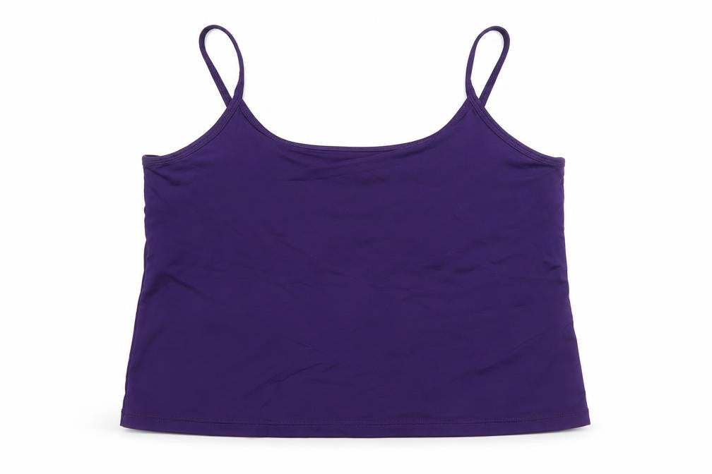 Womens UK Size L AMARANTO Purple Cropped Tank