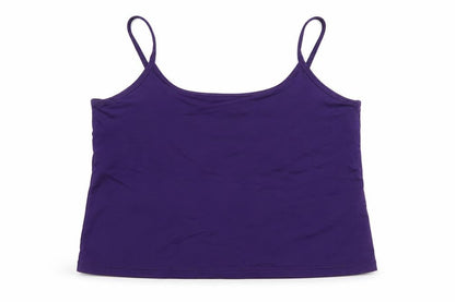 Womens UK Size L AMARANTO Purple Cropped Tank