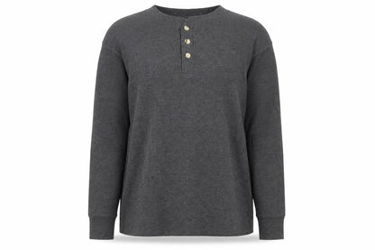 Hnaes Womens Grey Round Neck Cotton Pullover Jumper Size 2XL