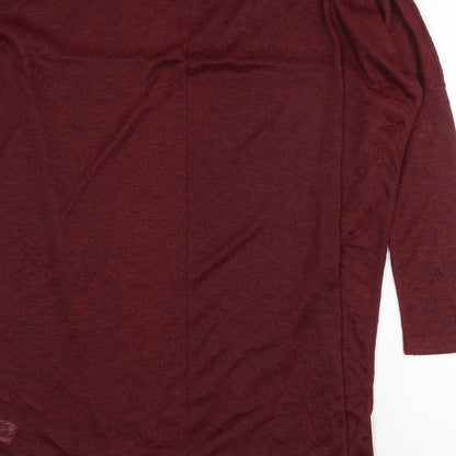 Atmosphere Womens Red Polyester Basic Blouse Size 12 Round Neck