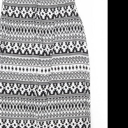 Womens UK Size 8 H&M White Tunic Tank
