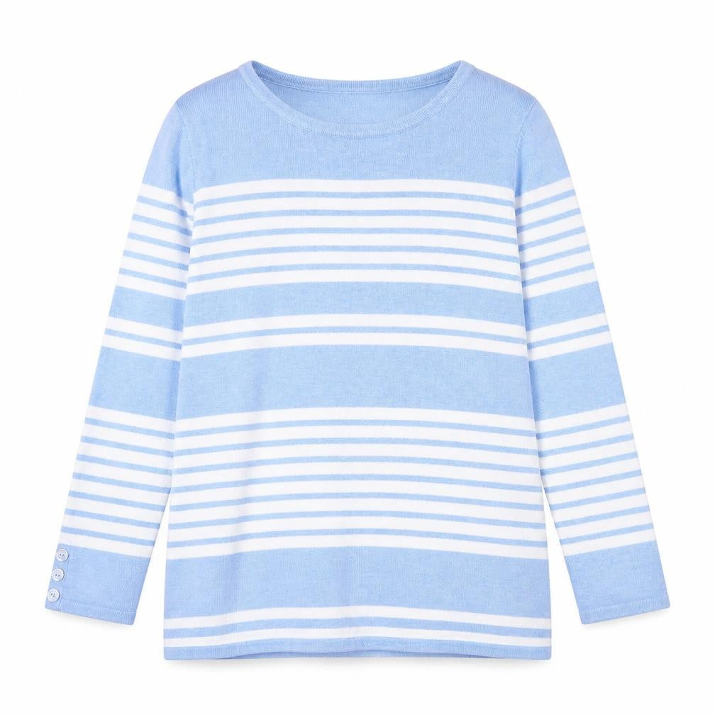 Womens UK Size 8 M&Co Blue Pullover Jumper