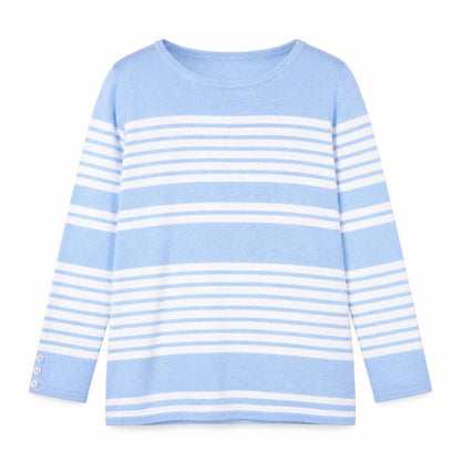 Womens UK Size 8 M&Co Blue Pullover Jumper