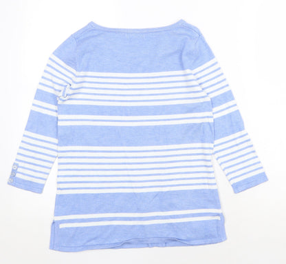 Womens UK Size 8 M&Co Blue Pullover Jumper