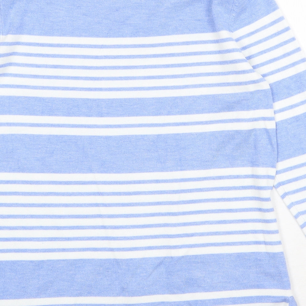 Womens UK Size 8 M&Co Blue Pullover Jumper