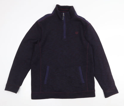 Mens UK Size S Easy Blue Pullover Sweatshirt