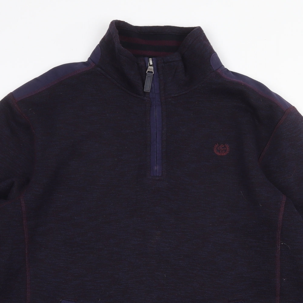 Mens UK Size S Easy Blue Pullover Sweatshirt