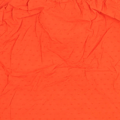 Womens UK Size 6 H&M Orange Basic Blouse