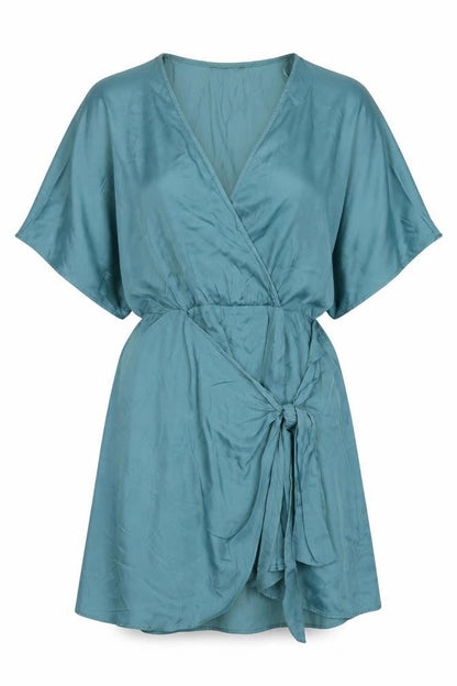 Zara Womens Green Viscose A-Line Size S V-Neck Pullover